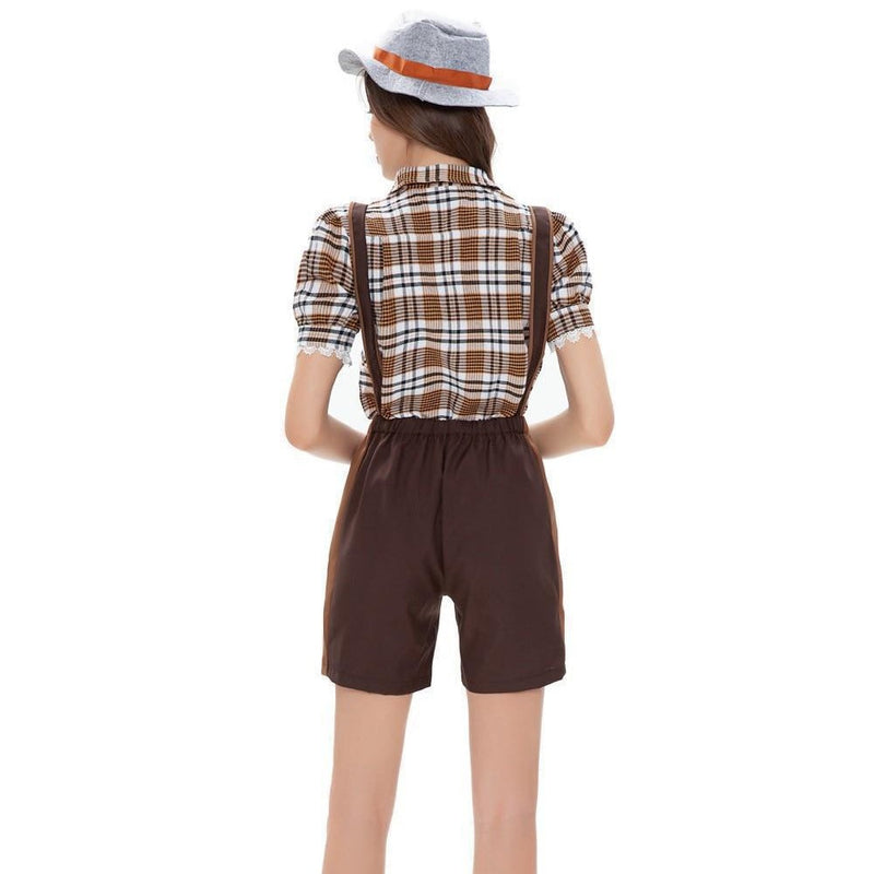 Trachten-Set für Damen und Herren mit Latzhose