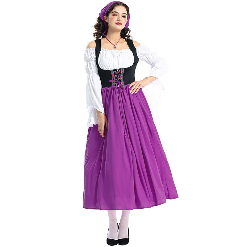 Damen-Renaissancekleid mit Schnürmieder