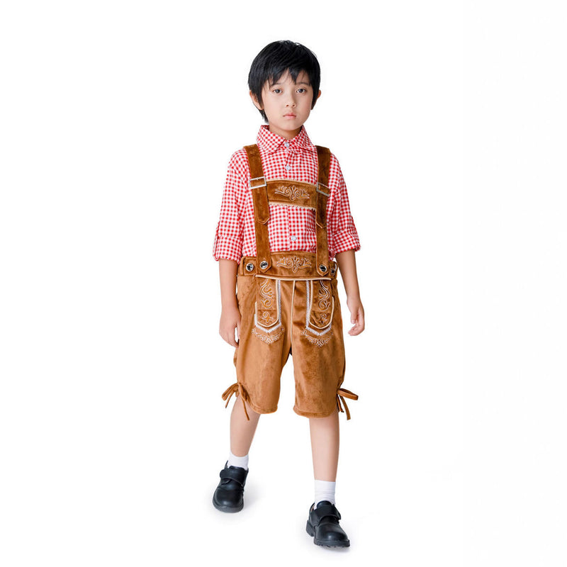 Jungen-Trachtenkurzanzug mit Hosenträgern