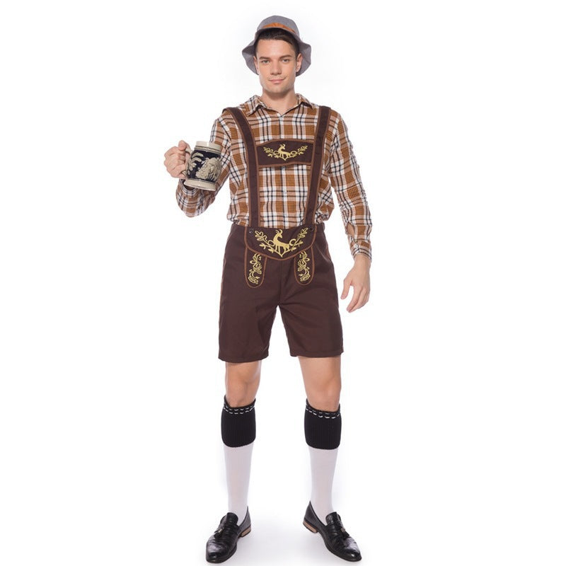 Trachten-Set für Damen und Herren mit Latzhose