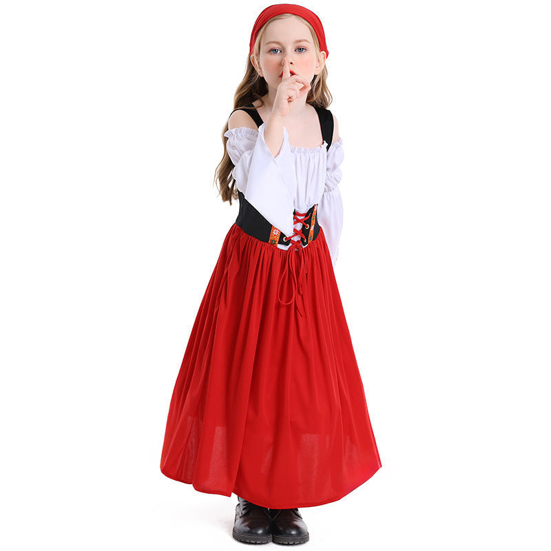 Mädchen-Mittelalterkleid mit Historischer Stil