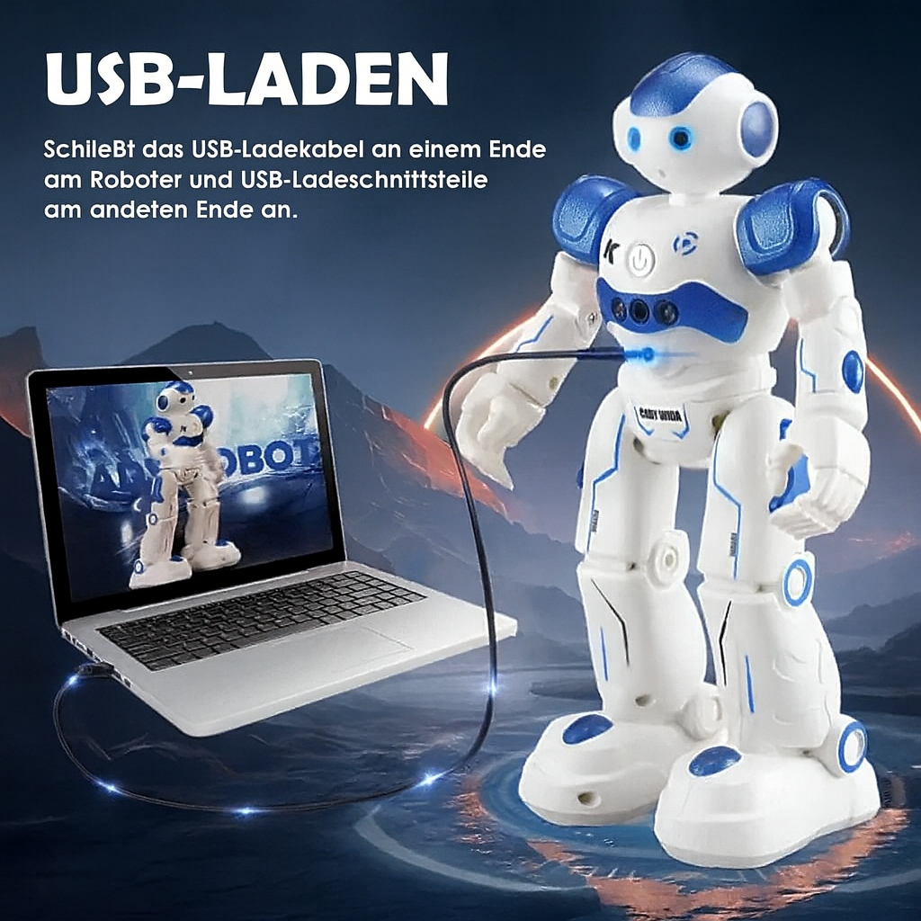 Roboter | Interaktives Lernspielzeug | Fördert Motorik und Denken | SmartRobot