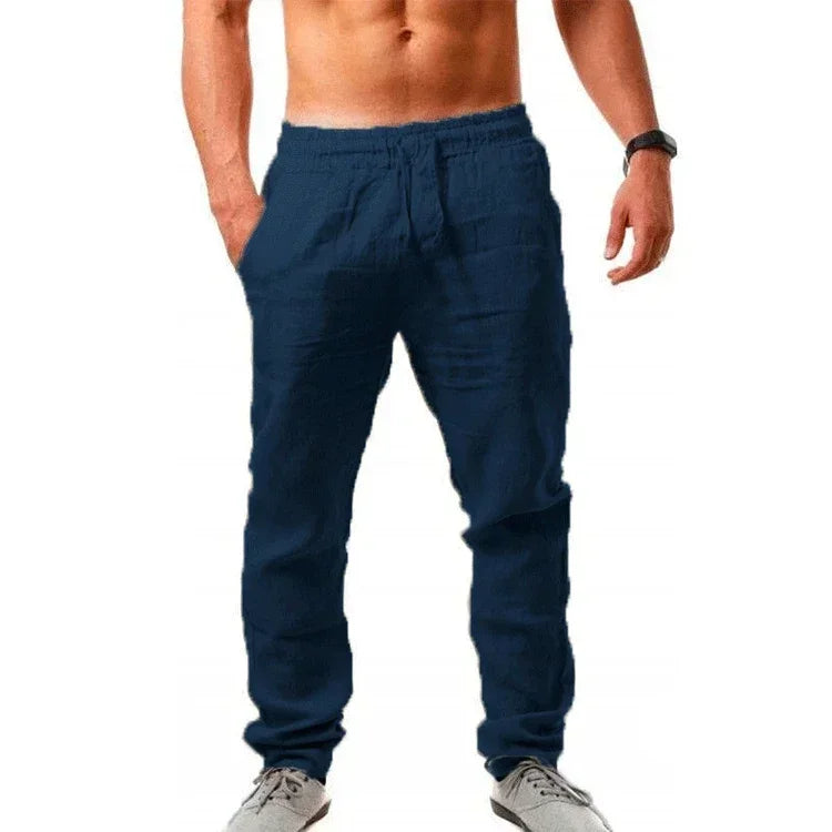 Leinenhose für Herren mit entspannter Passform