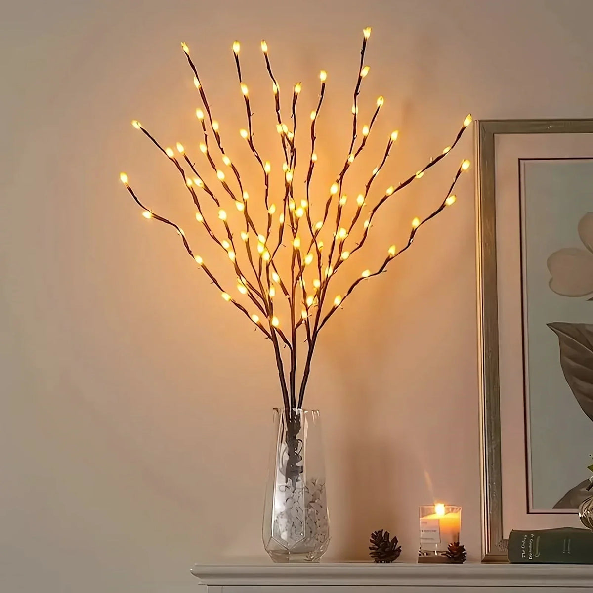 Yulebranch - LED-Zweig mit Beleuchtung für flexible Weihnachtsdekoration