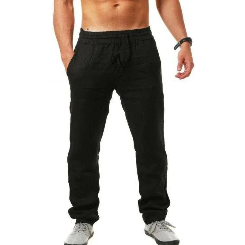 Leinenhose für Herren mit entspannter Passform