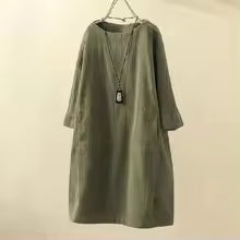 Damen A-Linien Kleid mit bequemem Schnitt