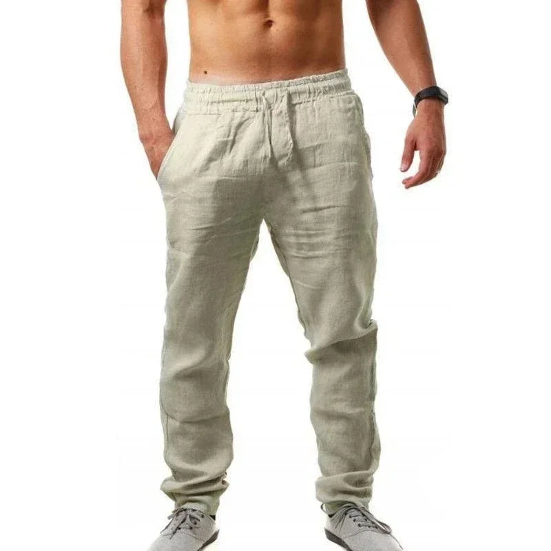 Leinenhose für Herren mit entspannter Passform