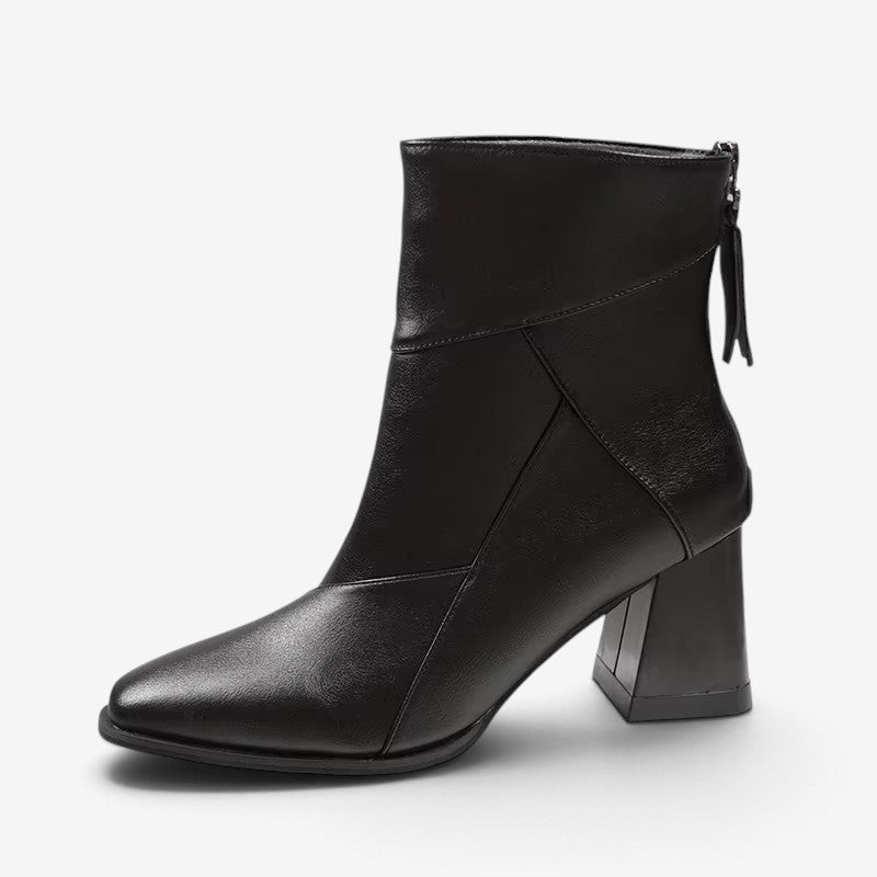 Zipnex - Stiefeletten Mit Eckige Spitze