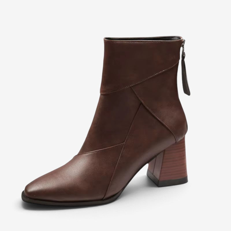 Zipnex - Stiefeletten Mit Eckige Spitze