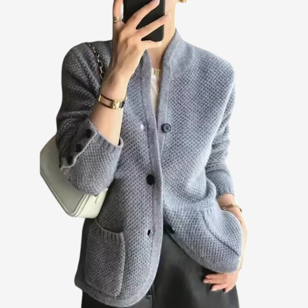 Cardelyn - Damen Cardigan mit Knopfverschluss vorne
