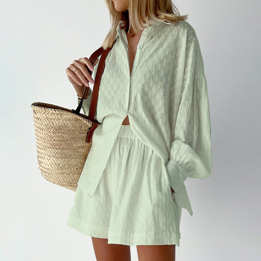 Damen Set mit Hemd und Shorts