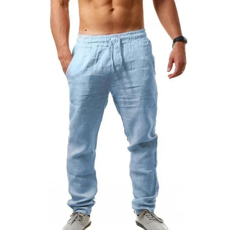 Leinenhose für Herren mit entspannter Passform
