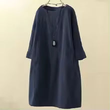 Damen A-Linien Kleid mit bequemem Schnitt
