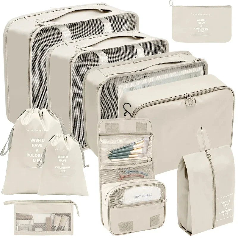 Koffer Organizer Set 7–10 Teilig mit Packwürfeln