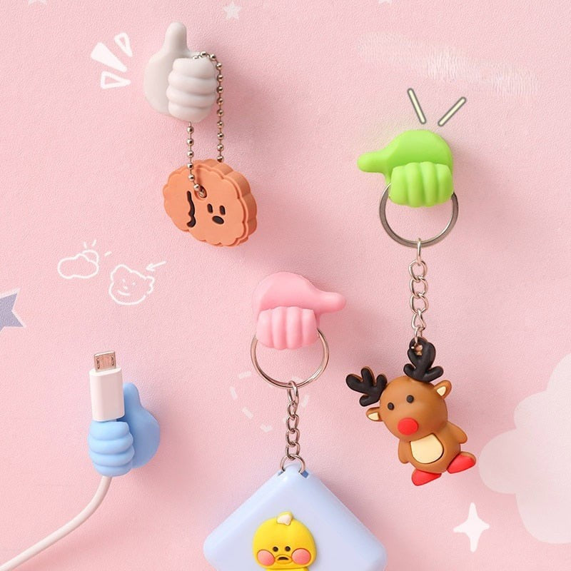 10+10 Gratis | Grip - Selbstklebende Silikonhaken für Kabel und kleine Gegenstände