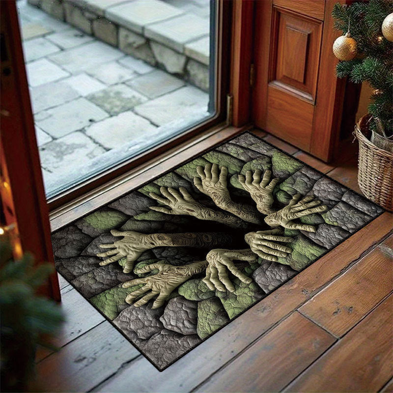 Hallowmat - 3D Halloween Türmatte mit Optischer Illusion