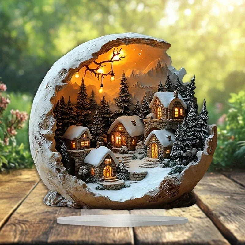 Noelboho - Boho Weihnachtsdekoration für Tisch und Fenster