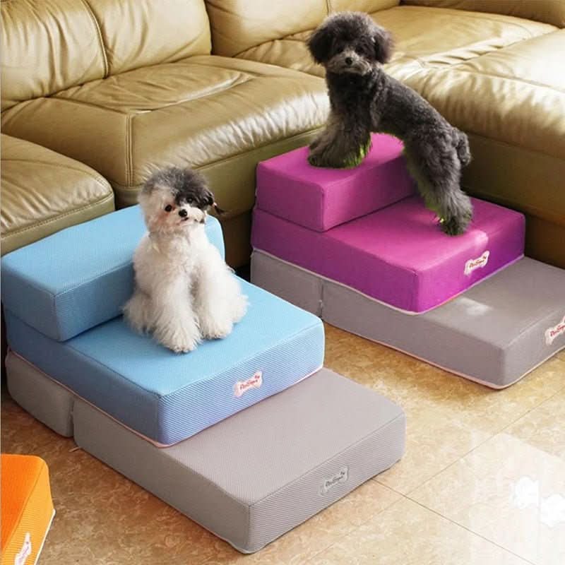Schlafsofa für Hunde | Gelenkschonender Einstieg | Rutschfest und stabil | DogStep Pro