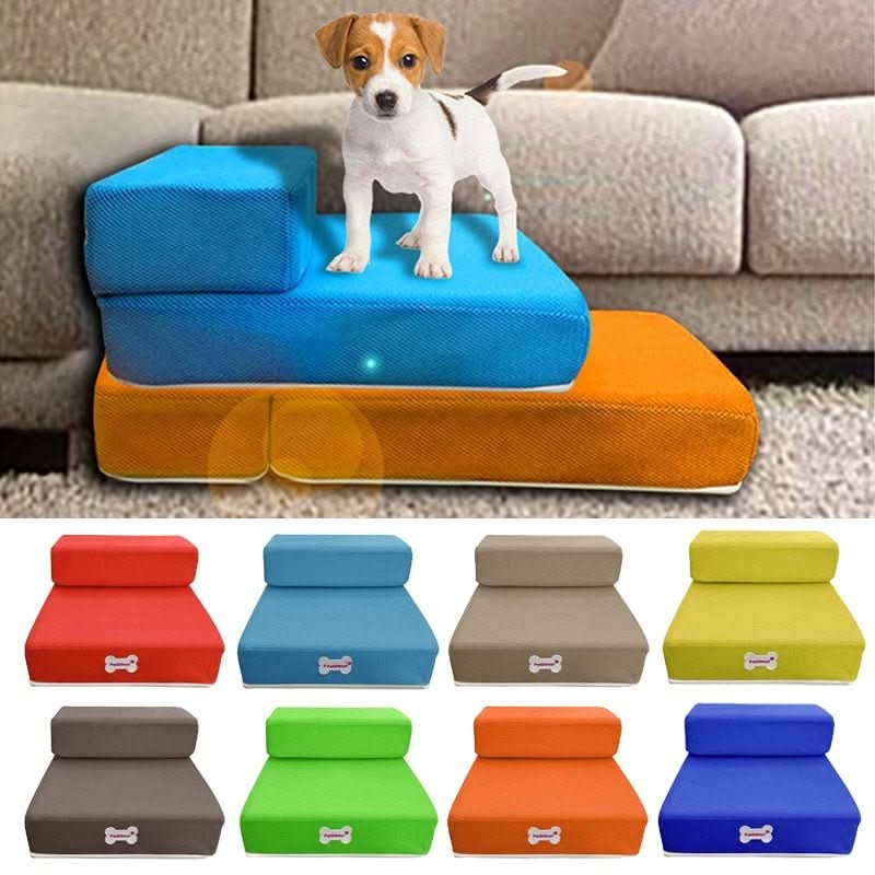 Schlafsofa für Hunde | Gelenkschonender Einstieg | Rutschfest und stabil | DogStep Pro