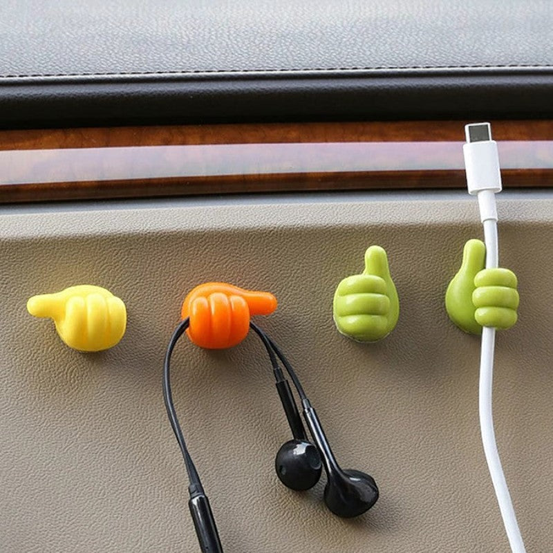 10+10 Gratis | Grip - Selbstklebende Silikonhaken für Kabel und kleine Gegenstände