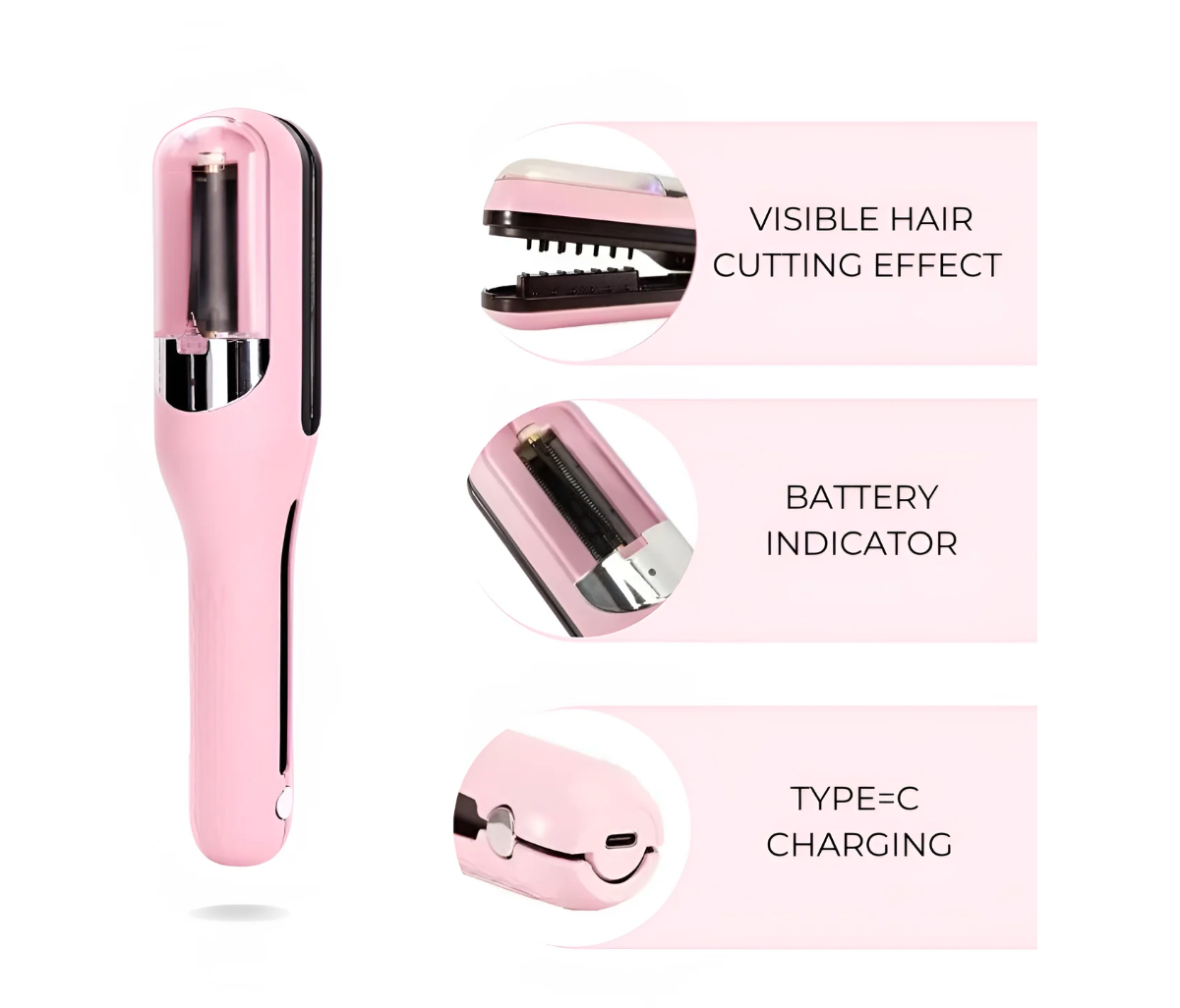 Groom - Haartrimmer mit Spliss-Schneidefunktion und USB-Ladung
