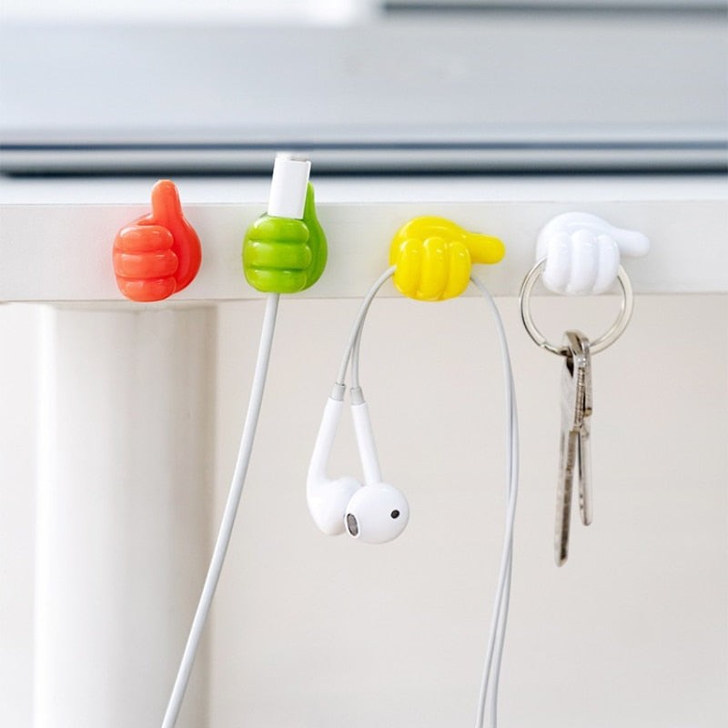 10+10 Gratis | Grip - Selbstklebende Silikonhaken für Kabel und kleine Gegenstände