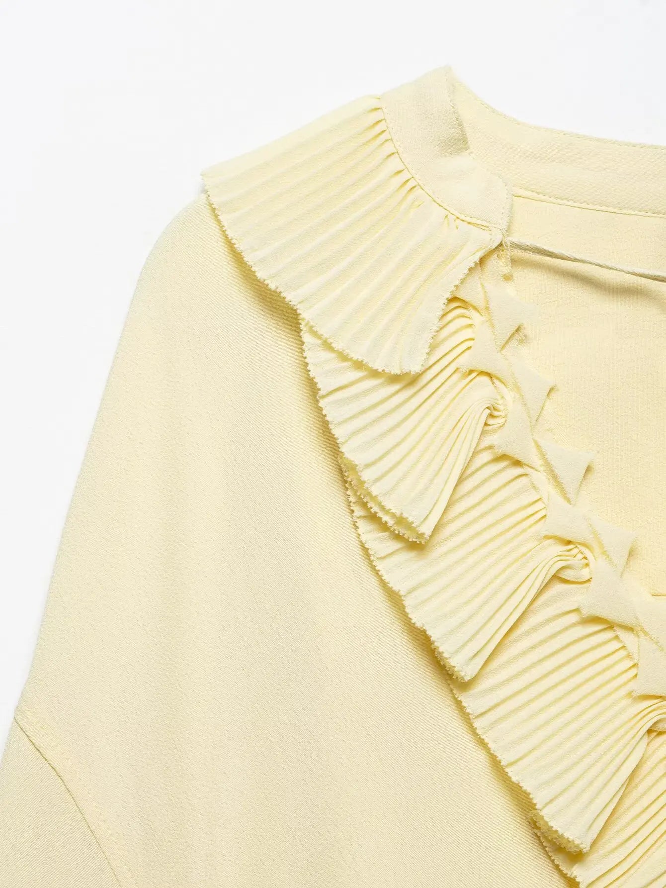 Clara | Elegantes Chiffon-Set mit V-Ausschnitt-Bluse und Maxirock