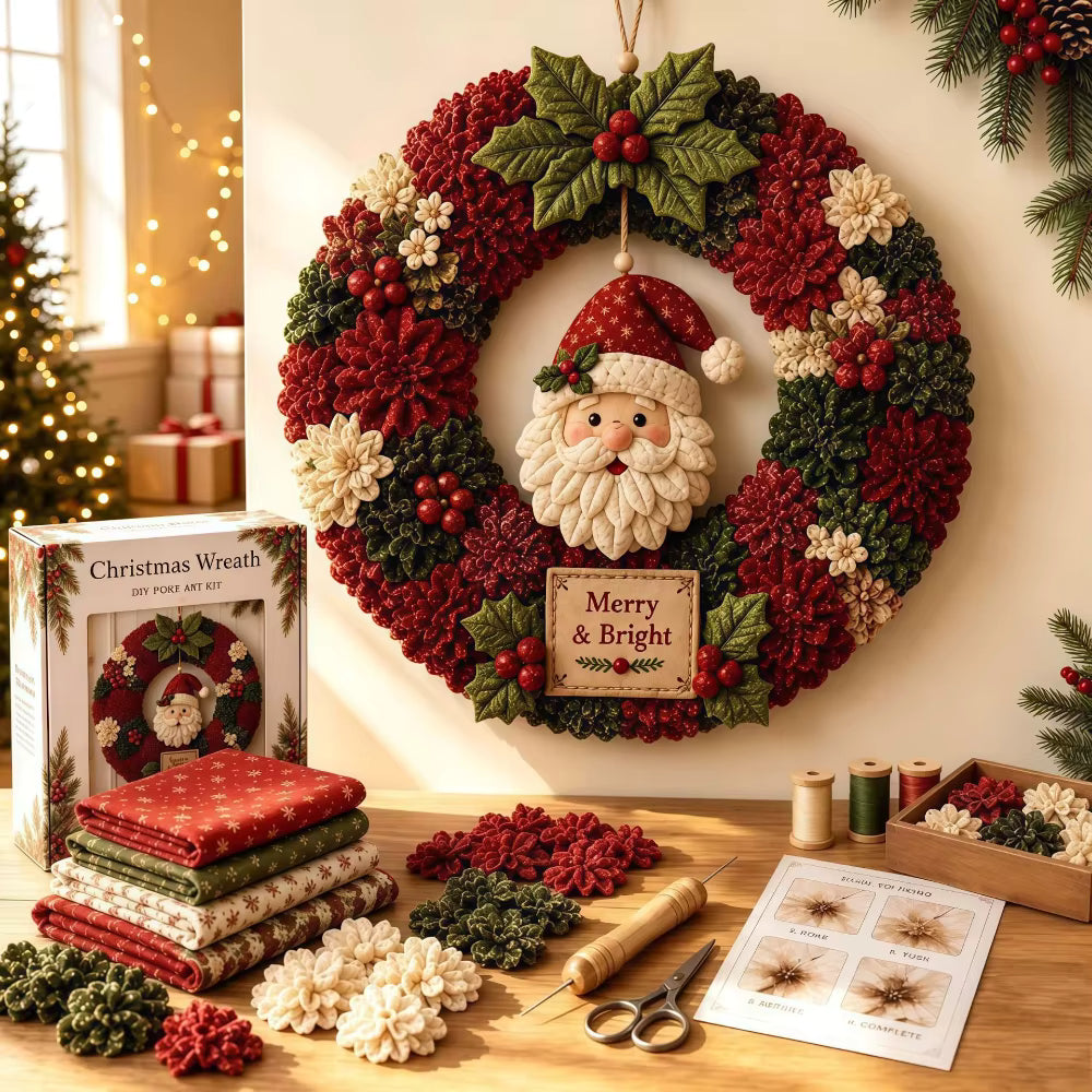 Pinefest - DIY-Set für 3D-Weihnachtskranz zum Selbermachen