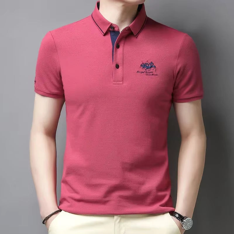 Polnex - Herren-Poloshirt mit kurzen Ärmeln und Knopfleiste