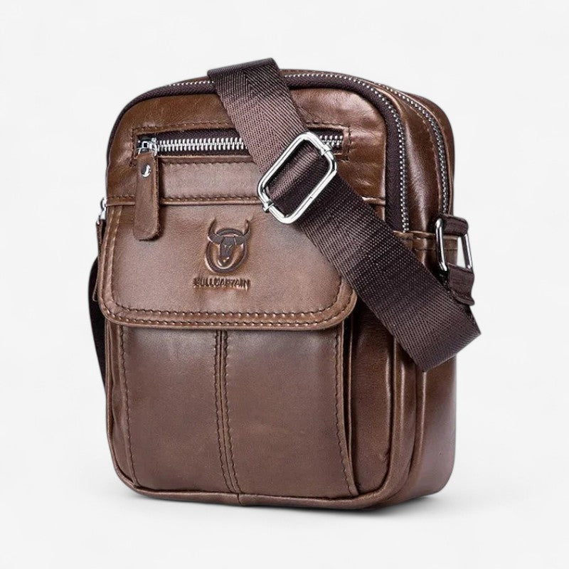 Evander – Schultertasche mit verstellbaren Riemen und mehreren Reißverschlusstaschen