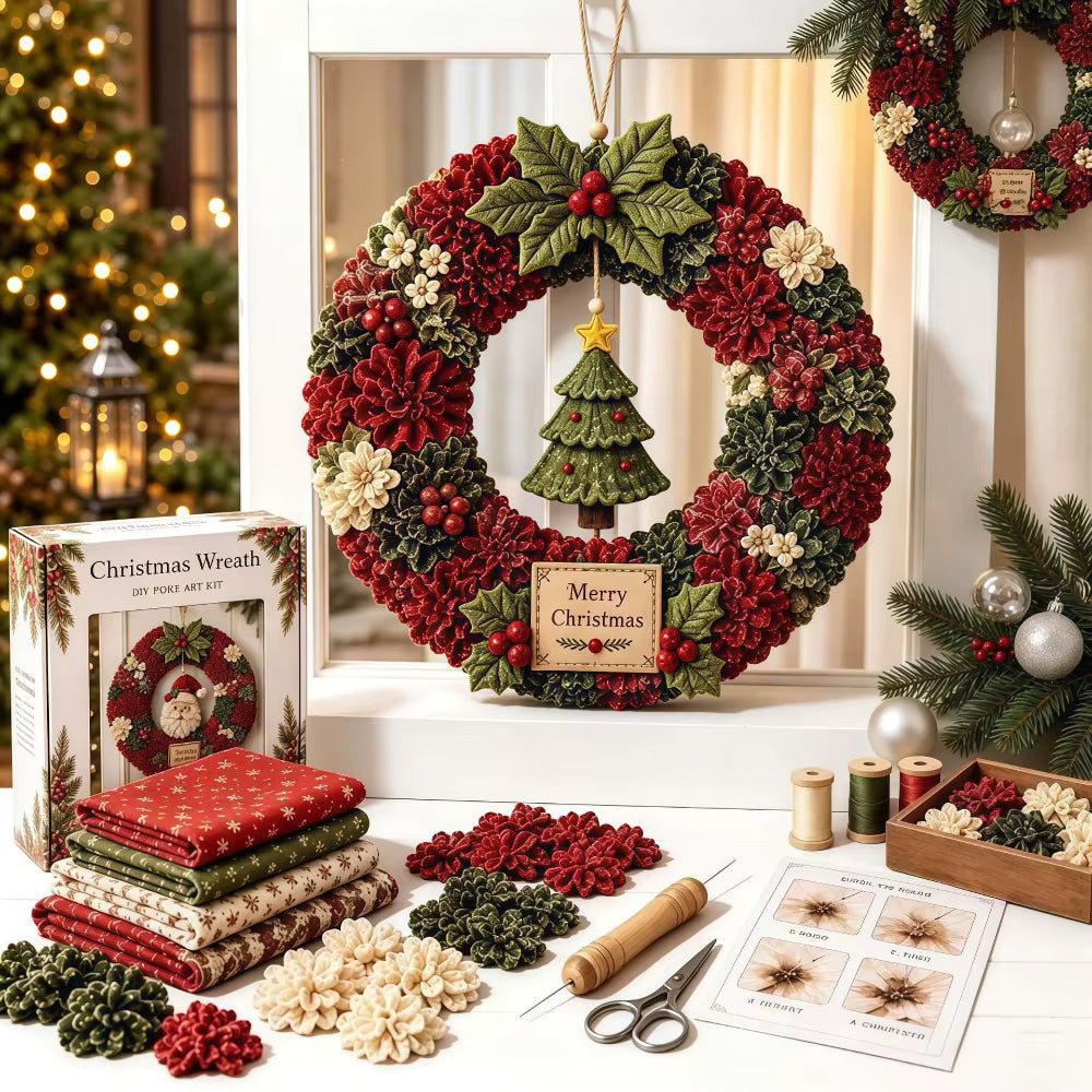 Pinefest - DIY-Set für 3D-Weihnachtskranz zum Selbermachen