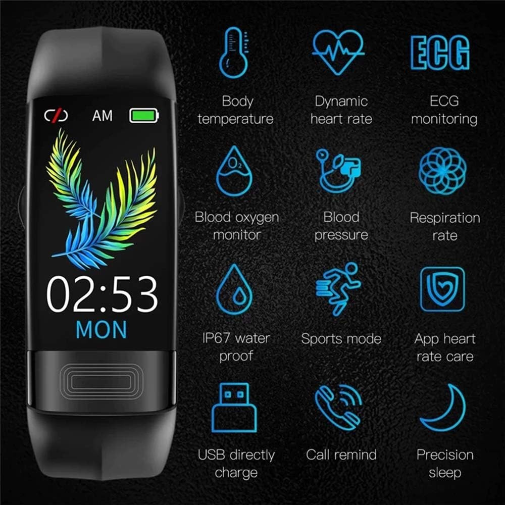 Smartwatch | Blutdruck- und EKG-Überwachung | Herzfrequenzmessung | VitalBand