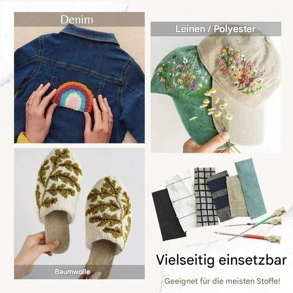 Sticknadel-Set | Einfaches Sticken | Farbcodierte Nadeln | EasyStitch