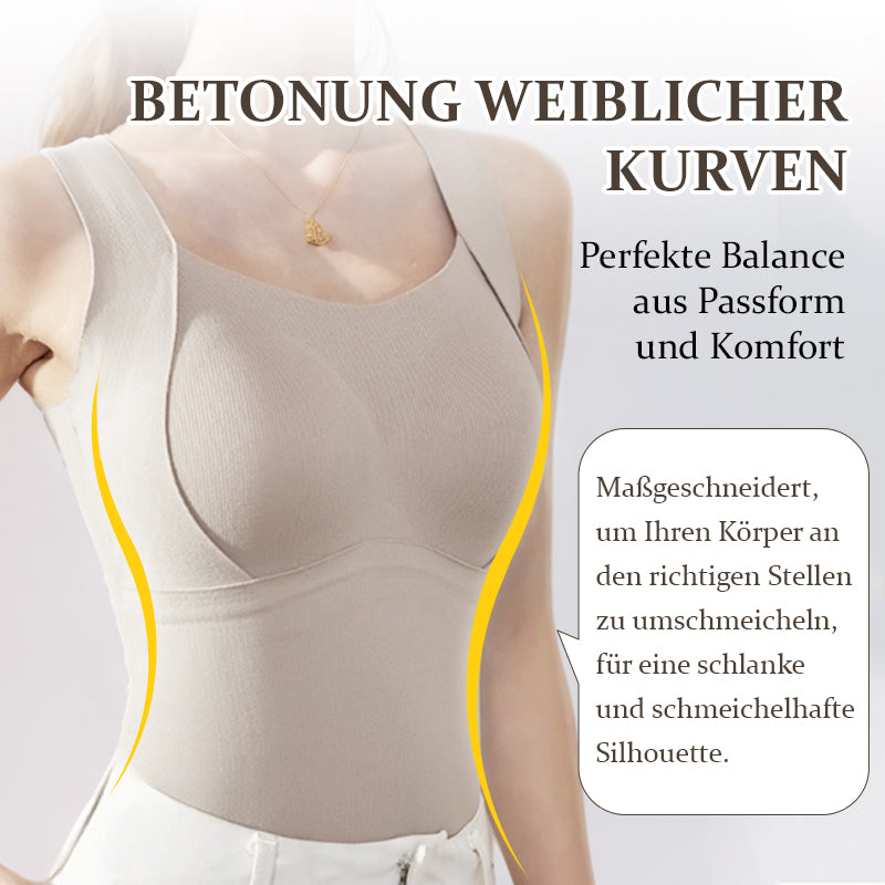 Thermisches Tanktop mit BH | Formend & Nahtlos | Warm & Bequem | TankTop