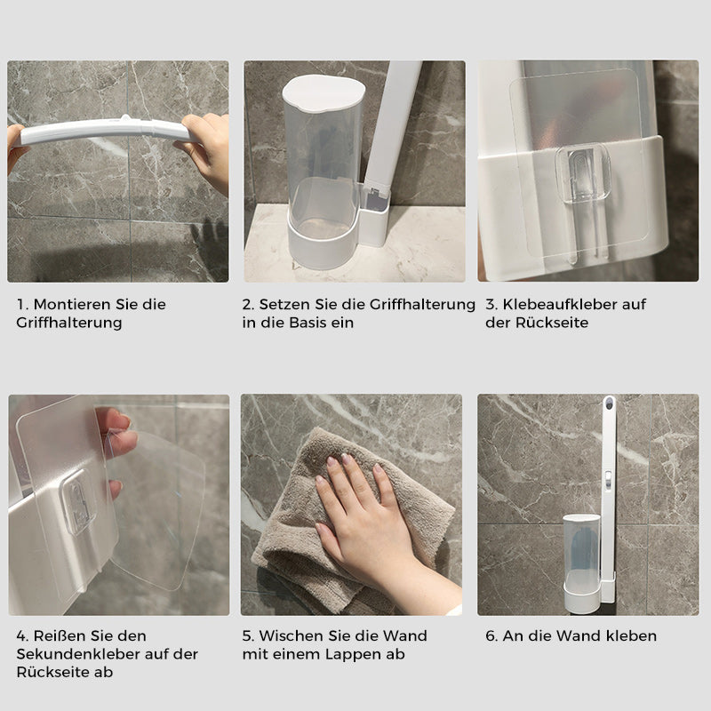 Toilettenbürste Einweg | Antibakteriell | Hygienische Schwammköpfe | CleanClick