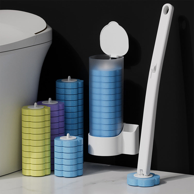 Toilettenbürste Einweg | Antibakteriell | Hygienische Schwammköpfe | CleanClick