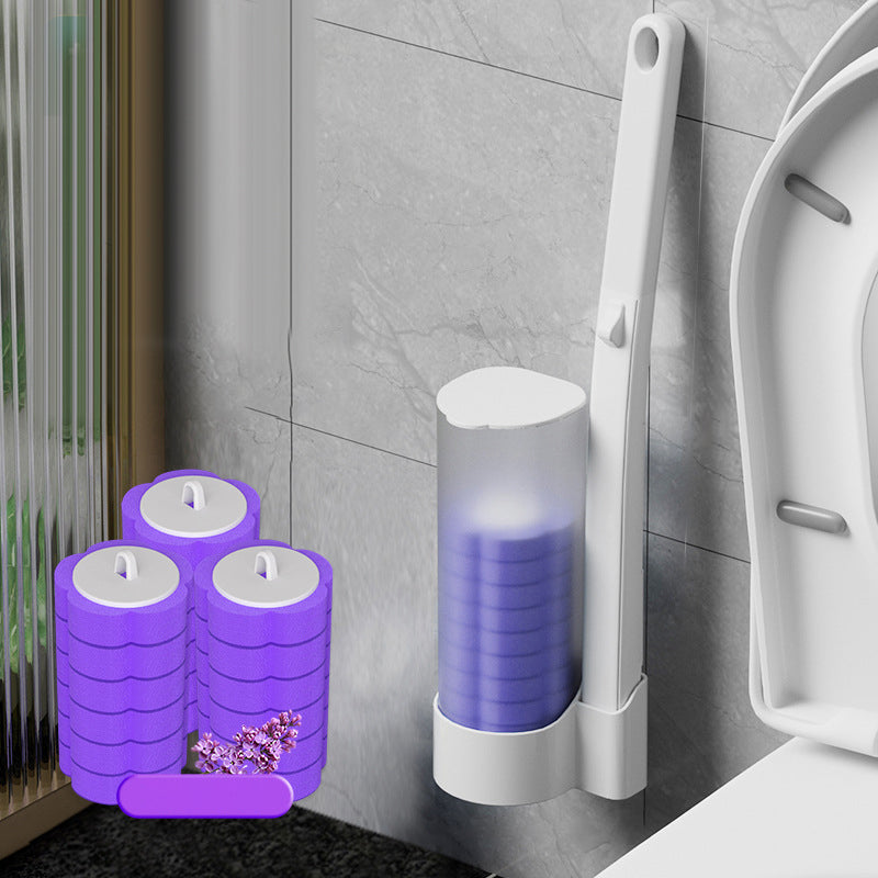 Toilettenbürste Einweg | Antibakteriell | Hygienische Schwammköpfe | CleanClick
