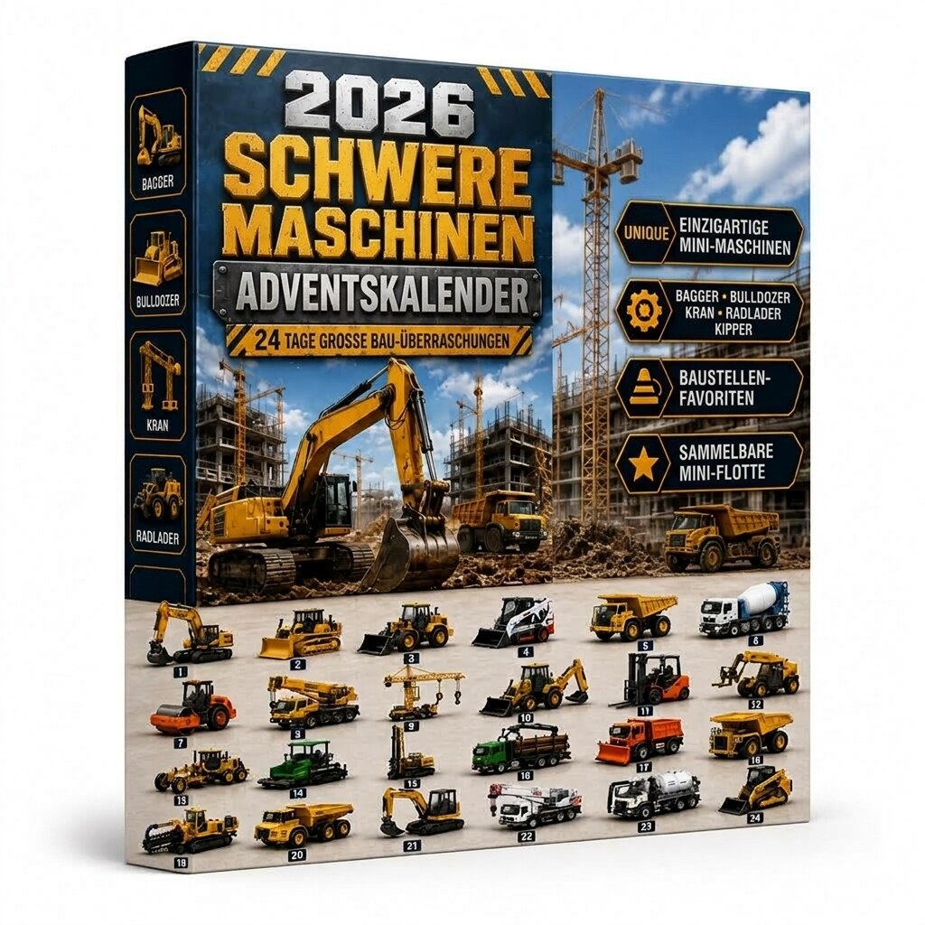 Adventskalender mit 24 Sammelfahrzeugen in 10 Themen