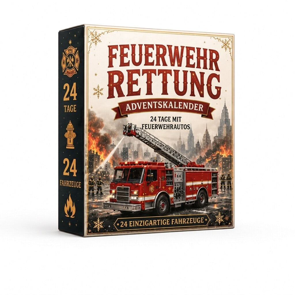 Adventskalender mit 24 Sammelfahrzeugen in 10 Themen