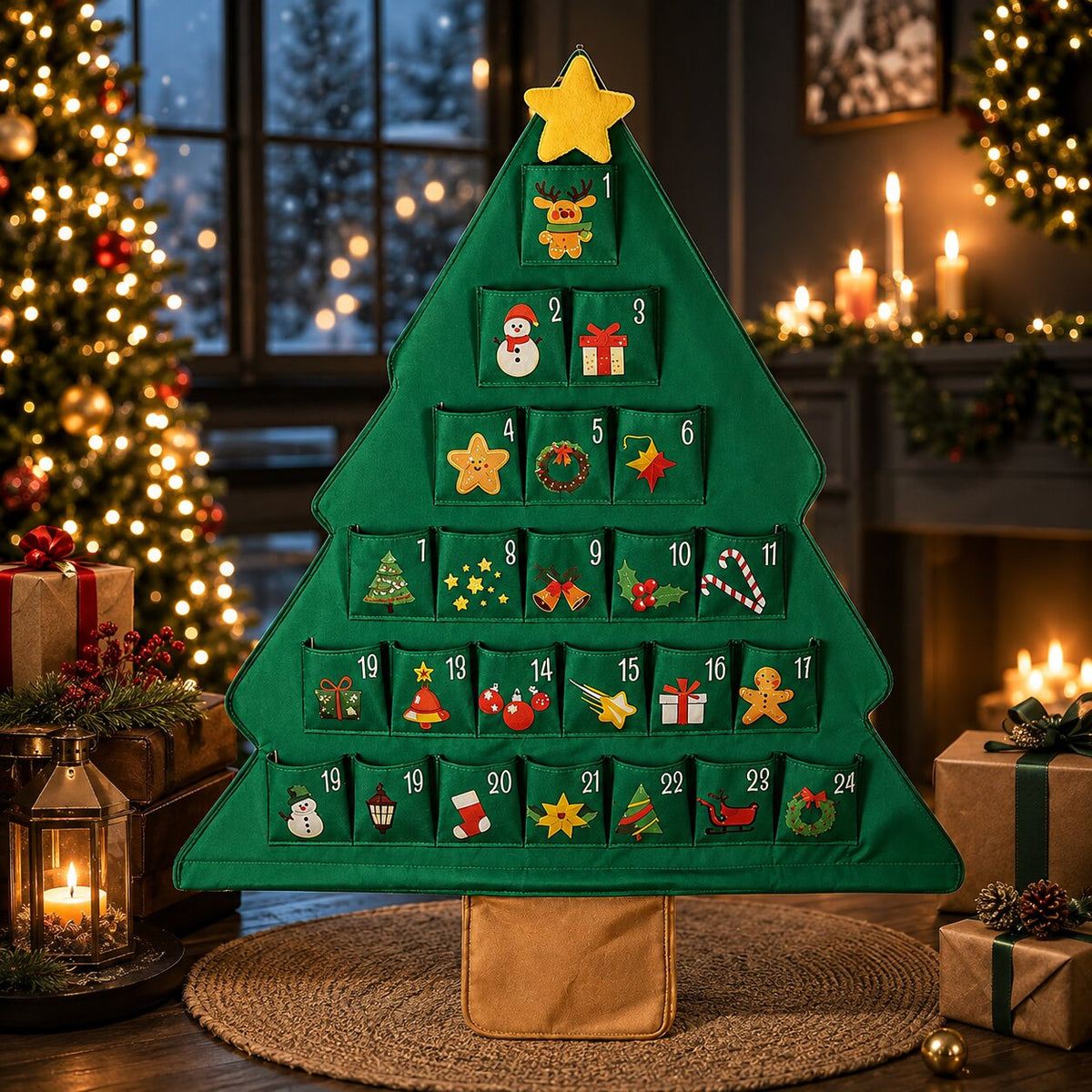 Noeltree - Adventskalender zum Selbstbefüllen in Weihnachtsbaumform