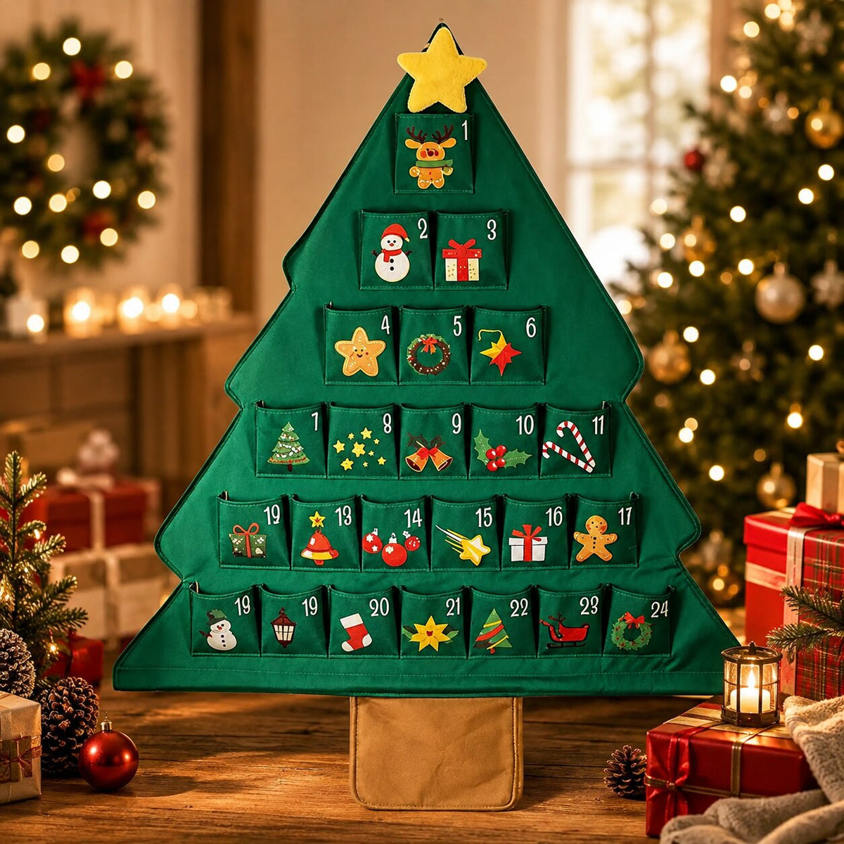 Noeltree - Adventskalender zum Selbstbefüllen in Weihnachtsbaumform