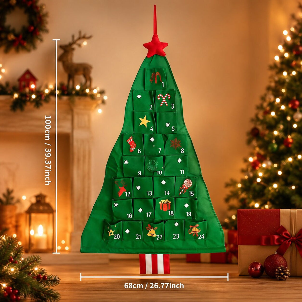 Noeltree - Adventskalender zum Selbstbefüllen in Weihnachtsbaumform