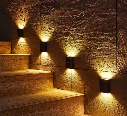 1+1 Gratis | Solaris - LED-Solar-Wandleuchte mit warmweißem Licht
