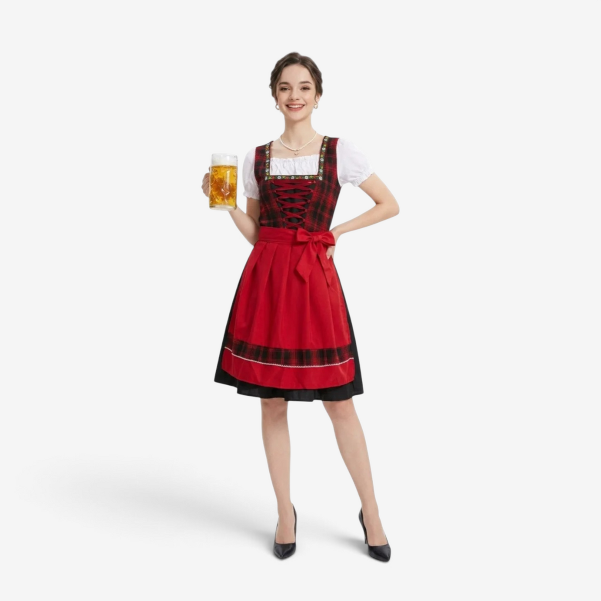 Damen-Trachten-Dirndl mit Schnürung