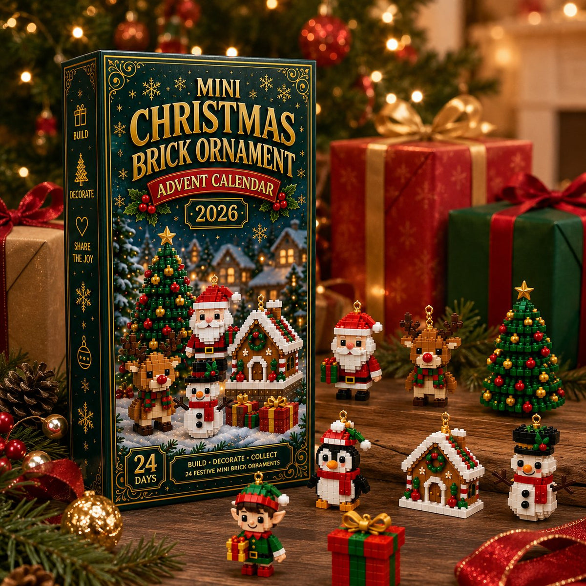 Buildmas - Adventskalender mit 24 Mini-Baufiguren