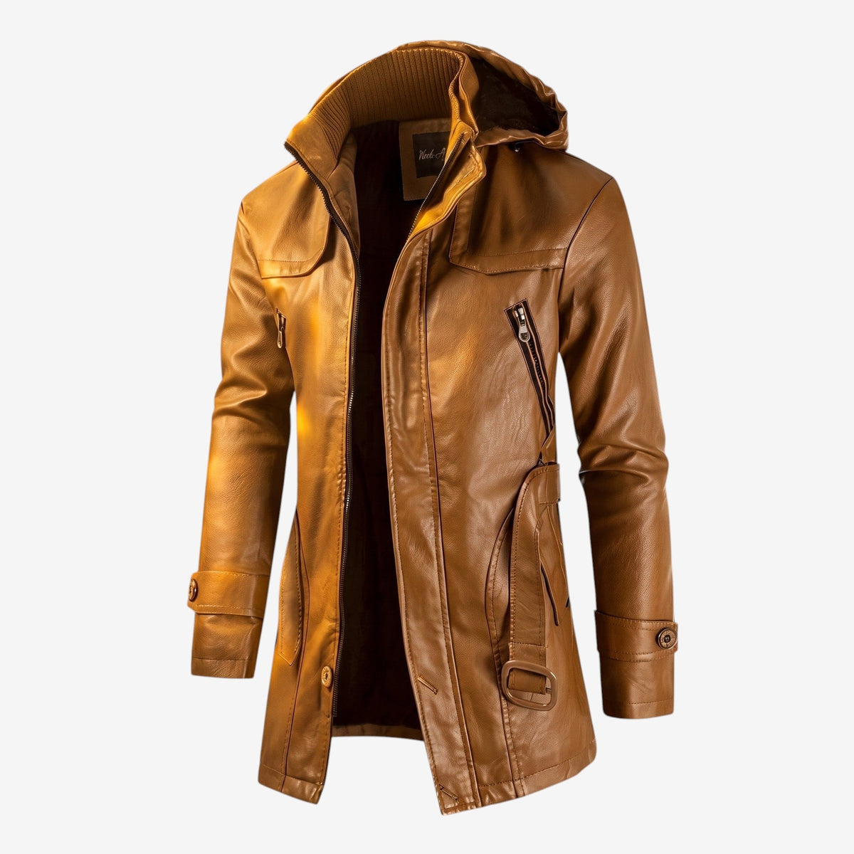 Jackme - Herrenjacke mit Reißverschlusstaschen und Kapuze