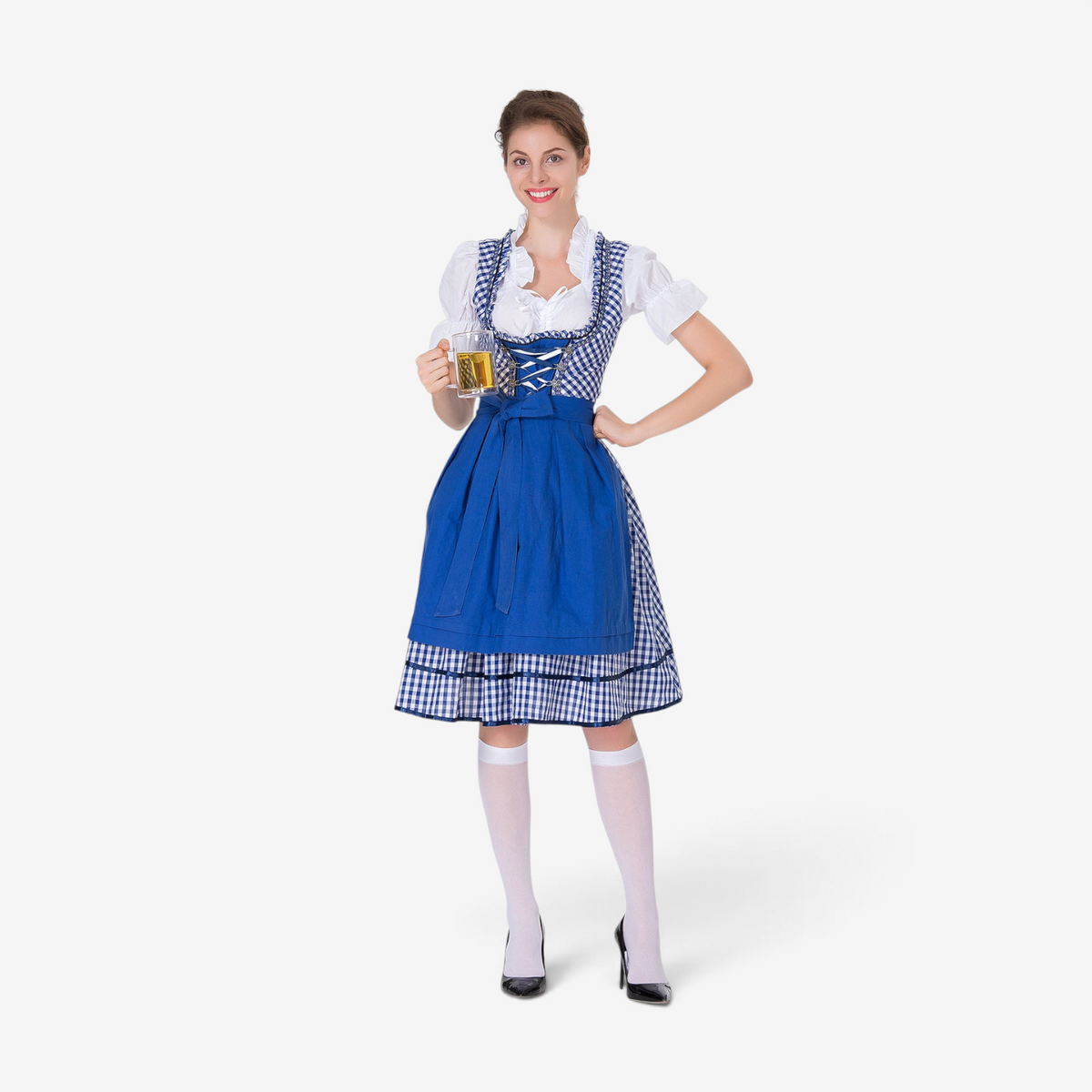 Damen-Dirndl mit geschnürtem Mieder