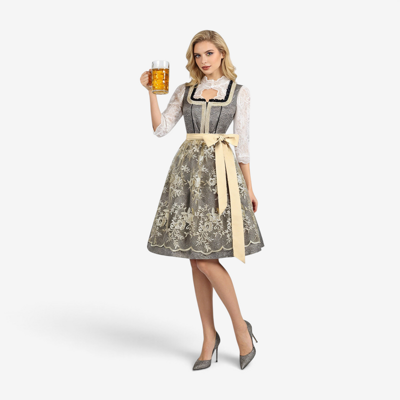 Damen-Oktoberfestkleid mit Rüschen