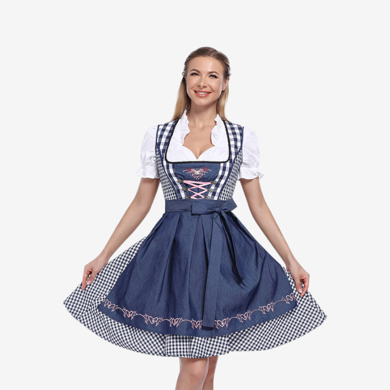 Damen-Dirndl mit Herzstickerei