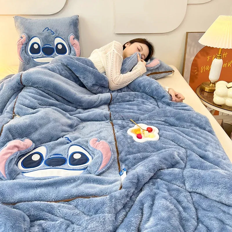 Pillowza - Umwandelbare Decke mit Kissenkombination und 2 Kissen